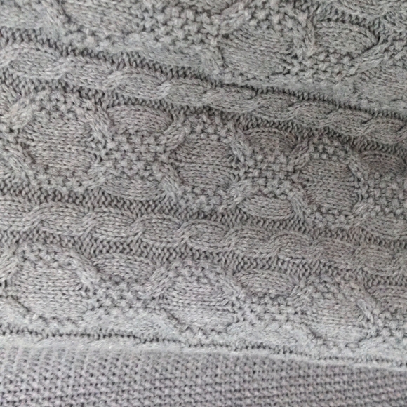 Jeanne Pierre Size L Gray Cowl Neck Sweater - Picture 3 of 7